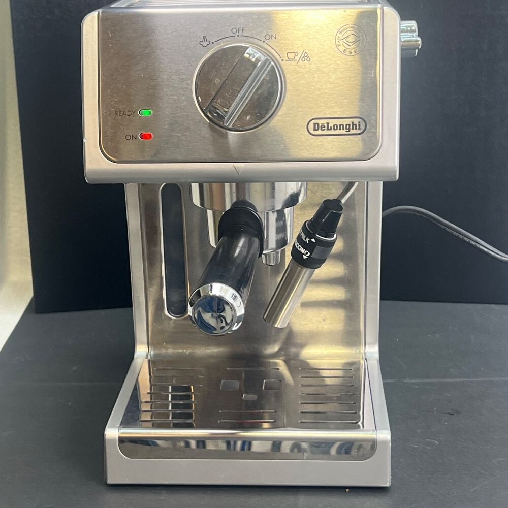 DeLonghi ECP3620 15 Bar Espresso Cappuccino Machine Silver Tested 3 Filters